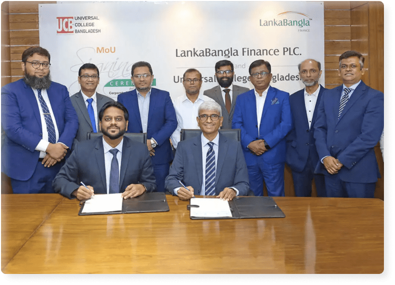 Universal College Bangladesh joins hands with LankaBangla Finance to Bridge industry academia gap.